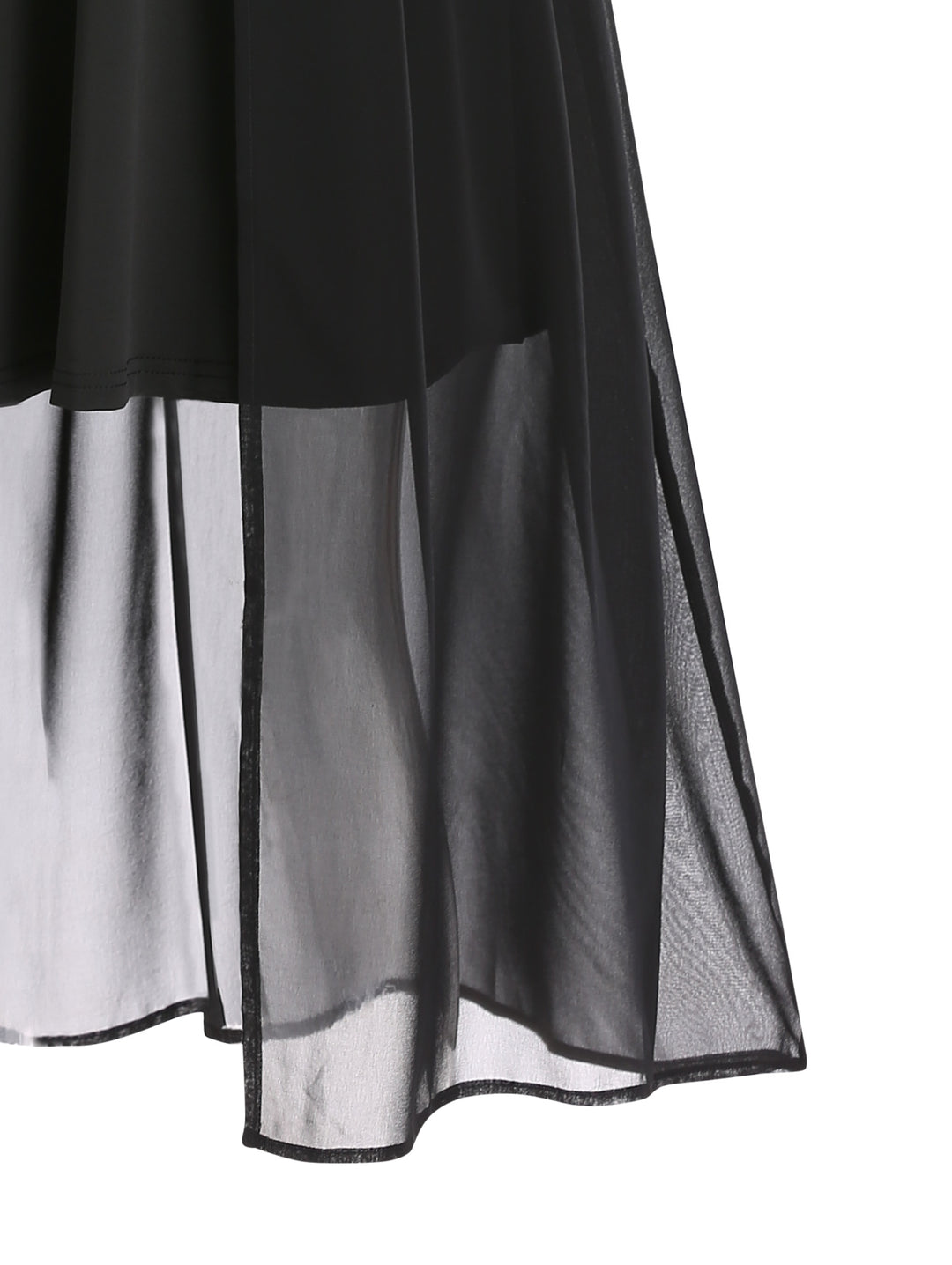 Cut Out Metallic Cold Shoulder High Waisted Chiffon Overlay A Line Midi Dress