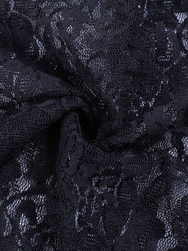Flower Lace See Thru Long Sleeves Cardigan