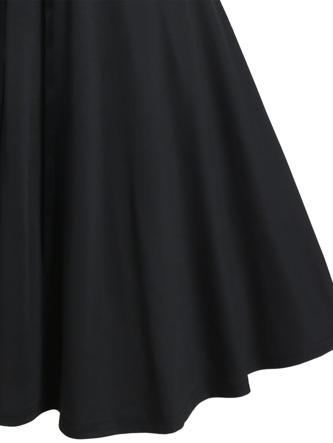Gothic Grommet Lace Up Lace Panel High Waisted Dress