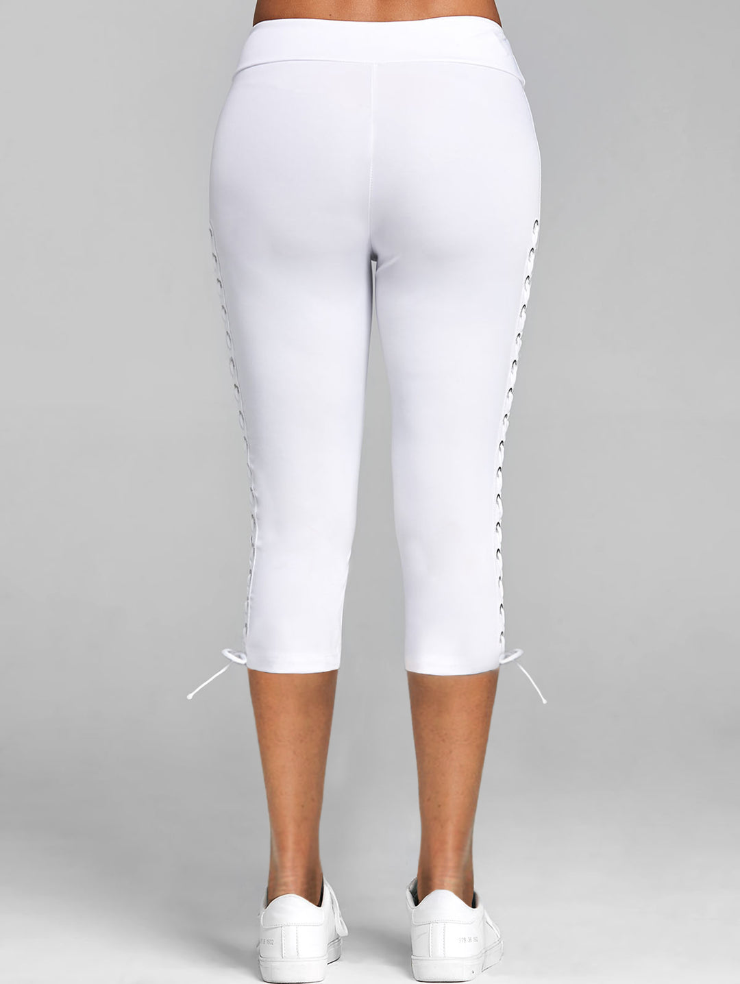 Lace Up Capri Leggings