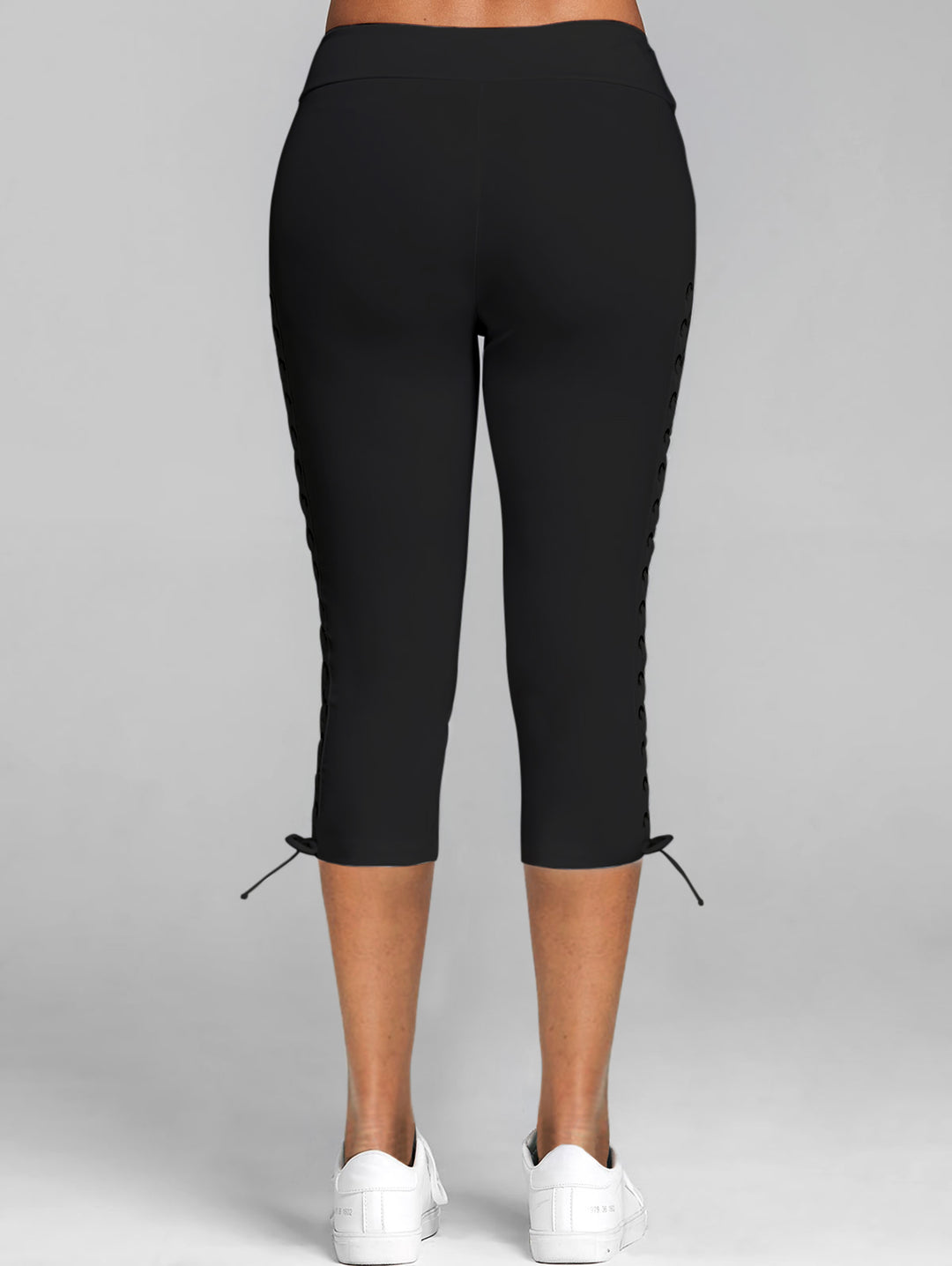 Lace Up Capri Leggings