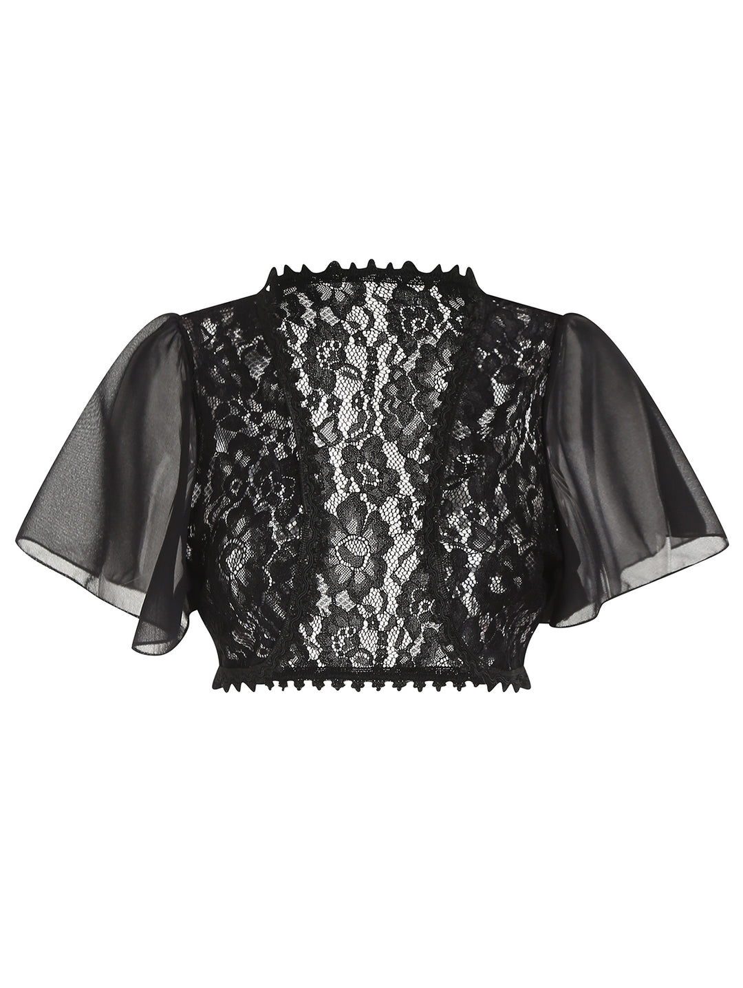 Flower Lace See Thru Bolero Shrug Cardigan