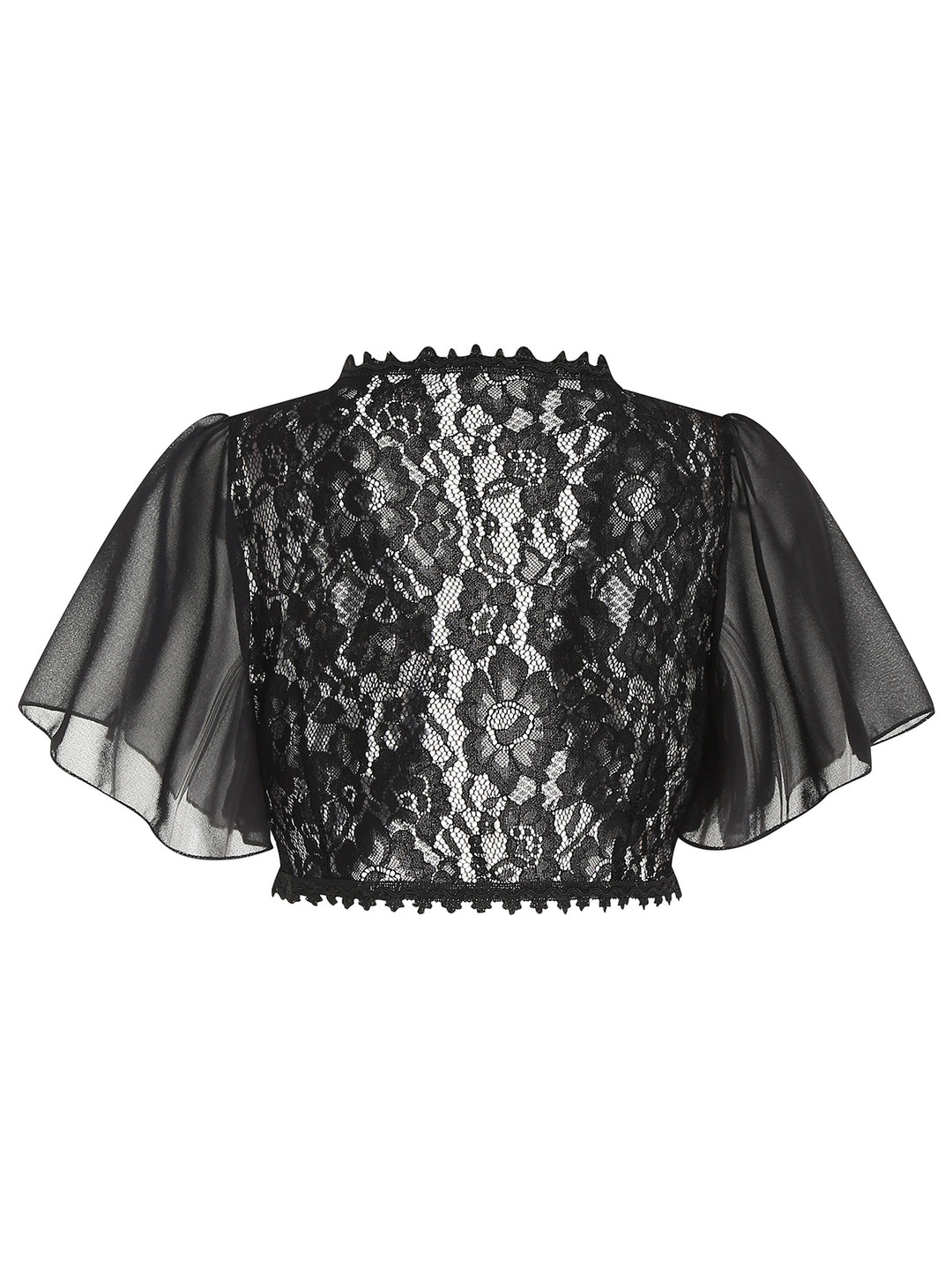 Flower Lace See Thru Bolero Shrug Cardigan