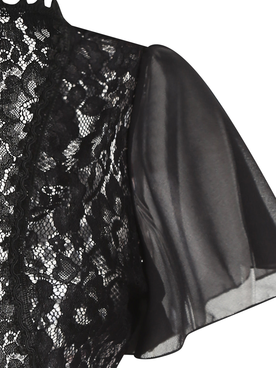 Flower Lace See Thru Bolero Shrug Cardigan