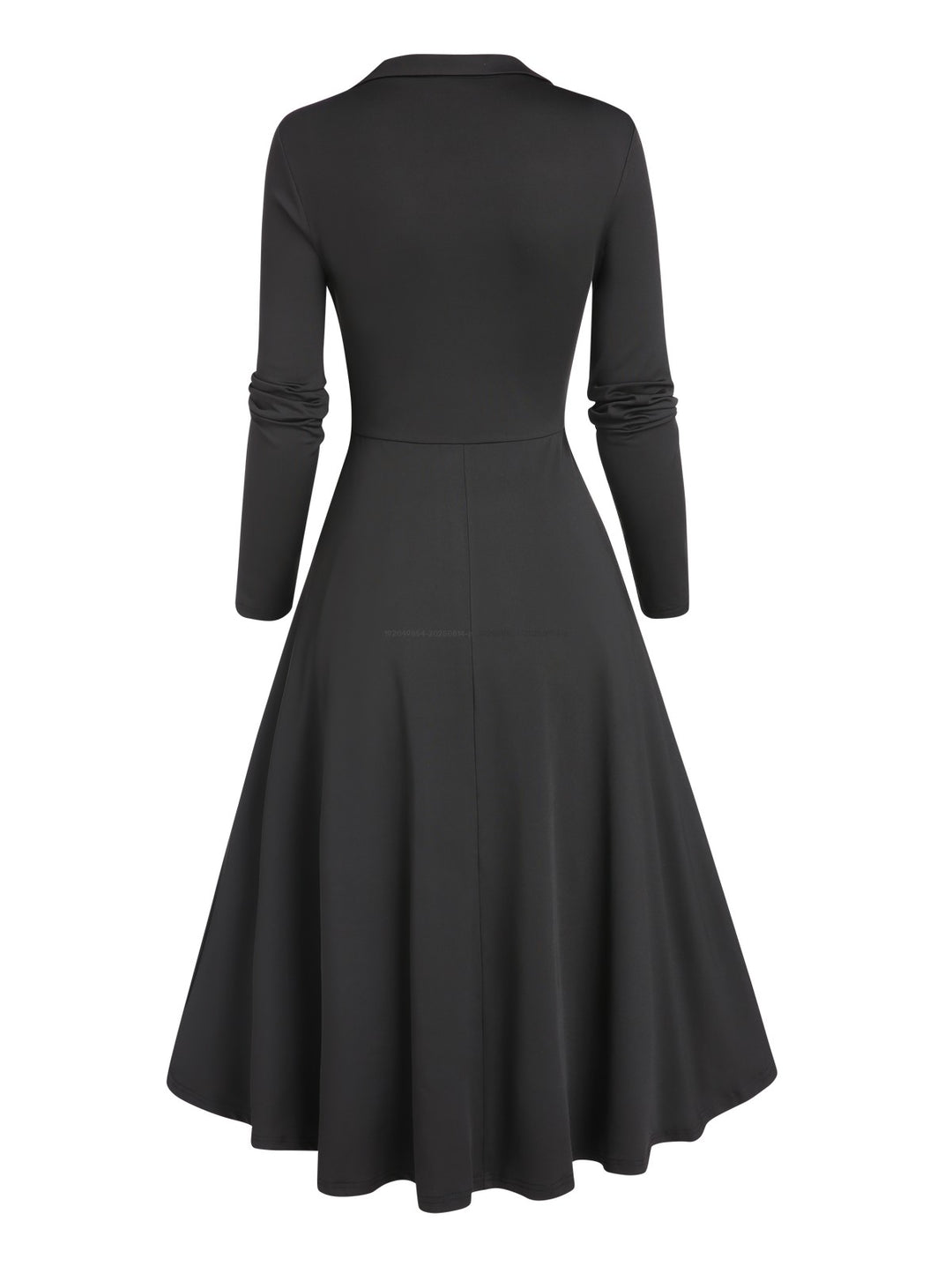 Gothic Crisscross Half Zipper High Waisted Buckle Midi Dress