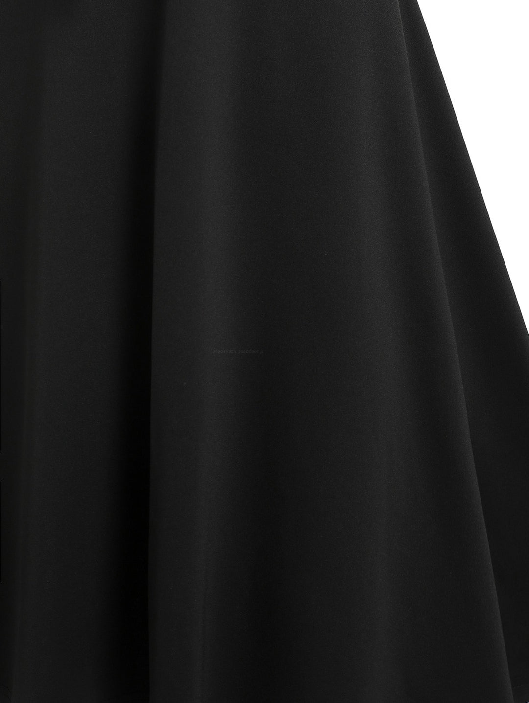 Punk Gothic Lace Up D-ring A Line High Waist Dress-Black
