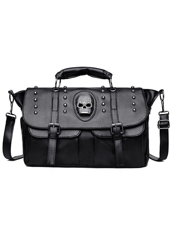 Punk Skull Rivets PU Gothic Crossbody Bag