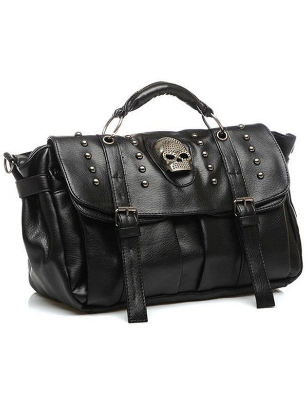 Punk Skull Rivets PU Gothic Crossbody Bag