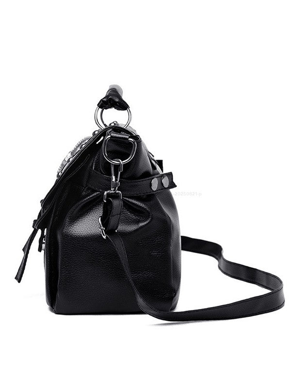 Punk Skull Rivets PU Gothic Crossbody Bag
