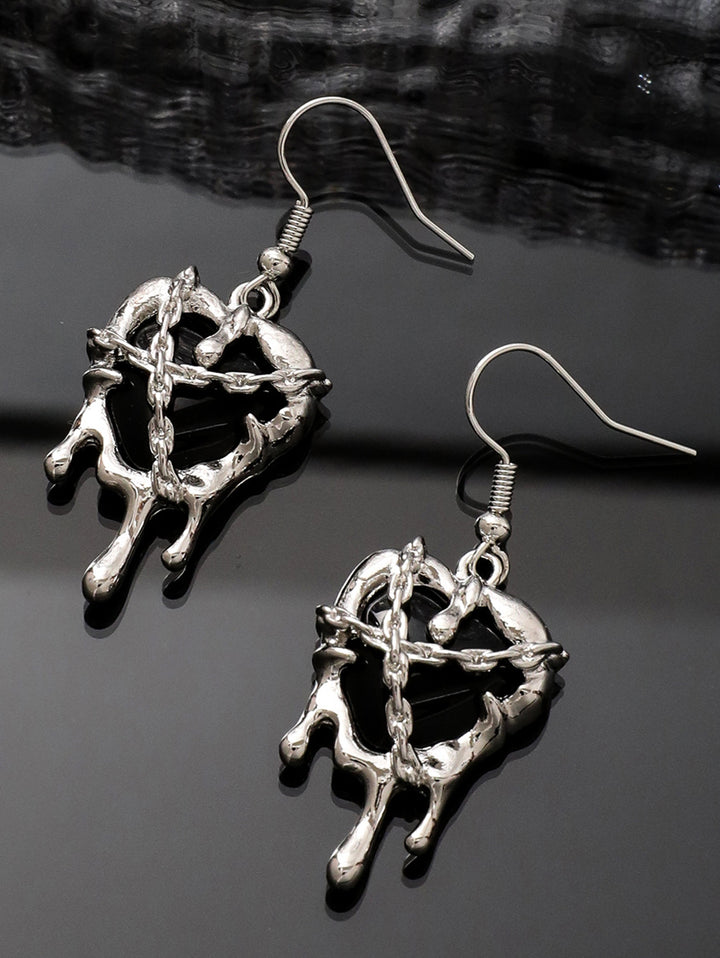 Halloween Heart Shape Drop Earrings