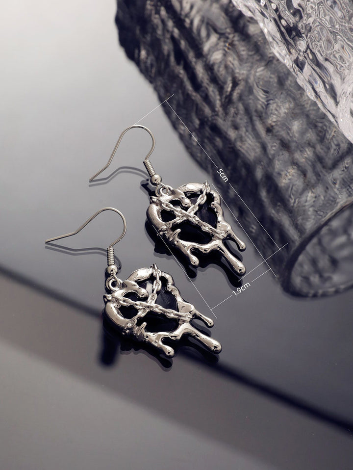 Halloween Heart Shape Drop Earrings