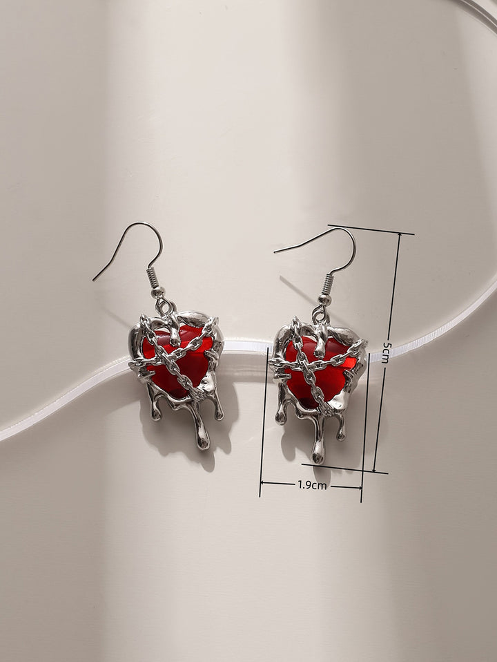 Halloween Heart Shape Drop Earrings