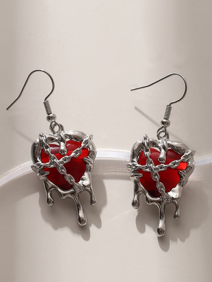 Halloween Heart Shape Drop Earrings