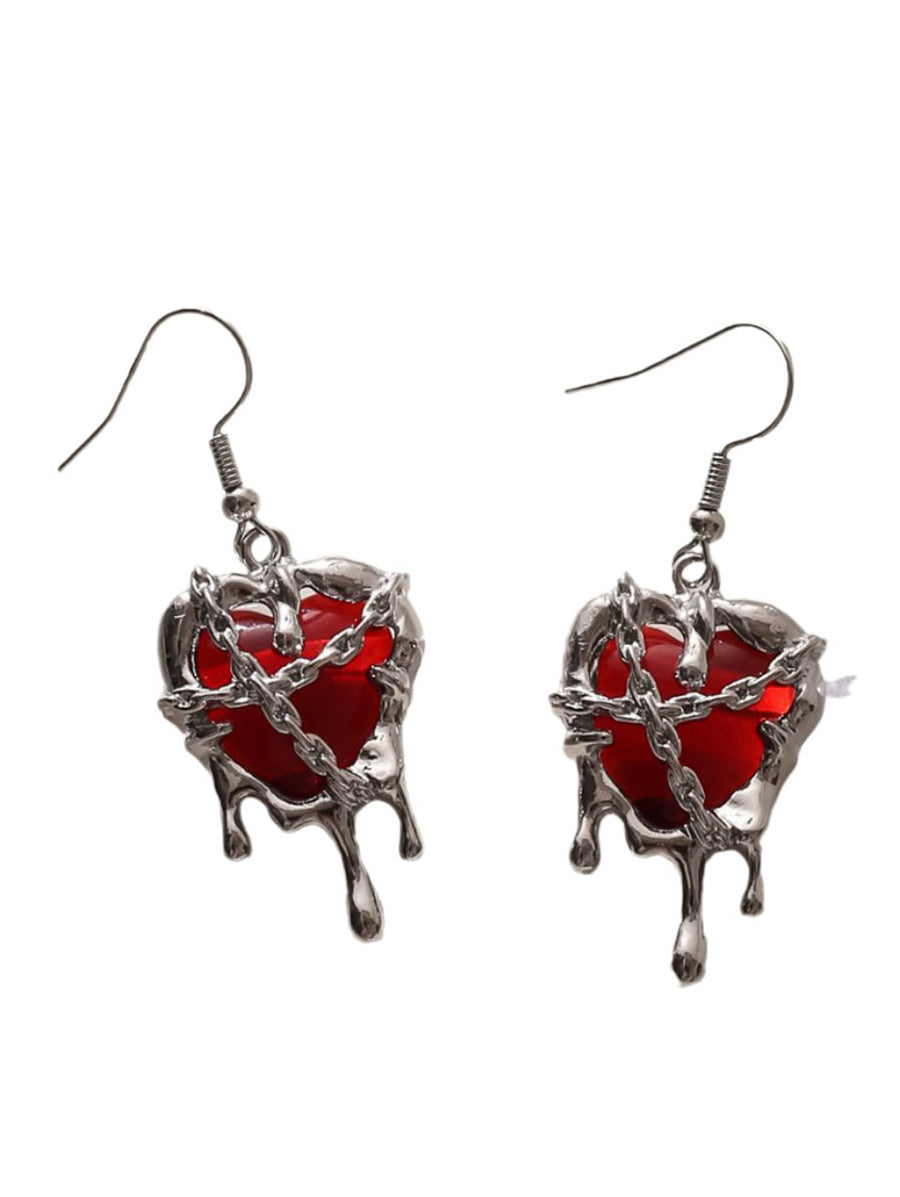 Halloween Heart Shape Drop Earrings