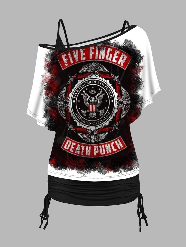 Five Finger Death Punch Print T Shirt