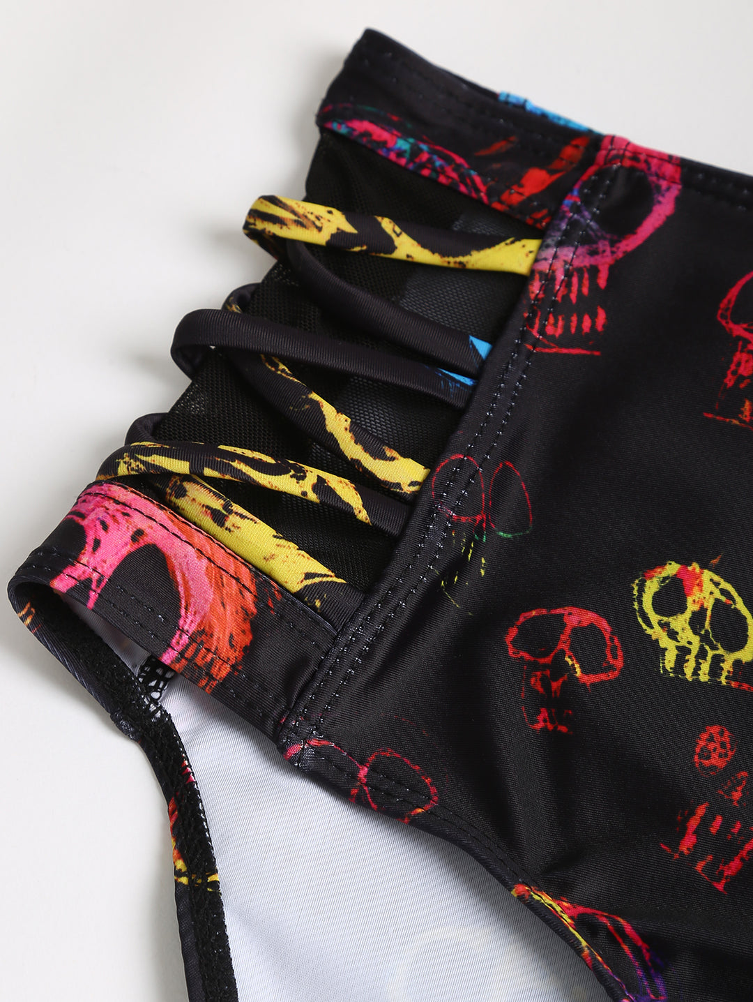 Skull Print Bikini Swimsuit