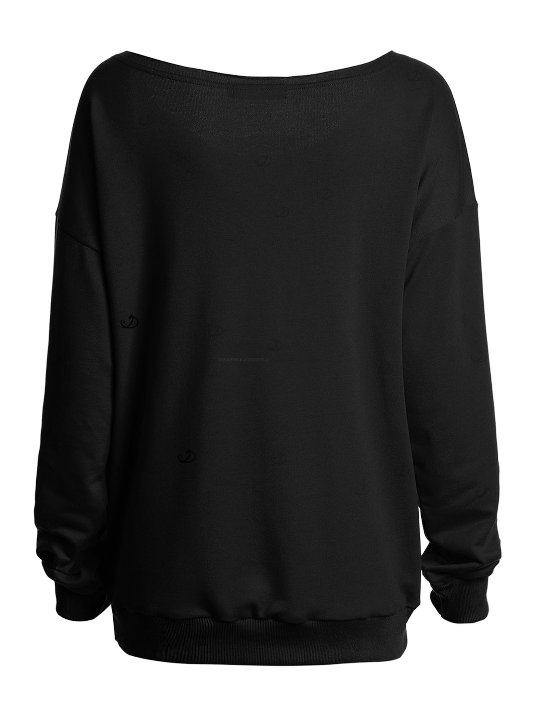 Gothic Sweatshirt for Halloween Skulls Heart Letter Print Skew Neck Top