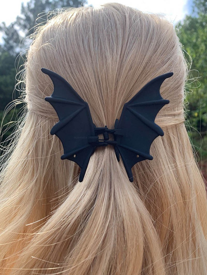 Gothic Halloween Hair Claw Bat Hair Accessory