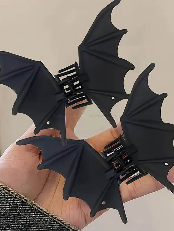Gothic Halloween Hair Claw Bat Hair Accessory