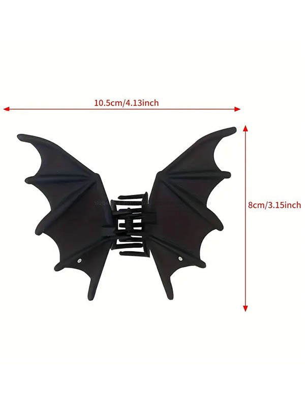 Gothic Halloween Hair Claw Bat Hair Accessory
