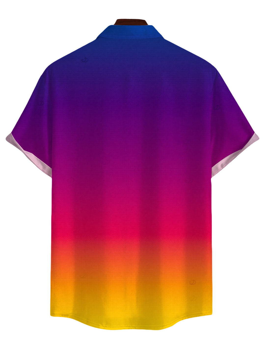 Men's Ombre Print Button Up Vacation Shirt