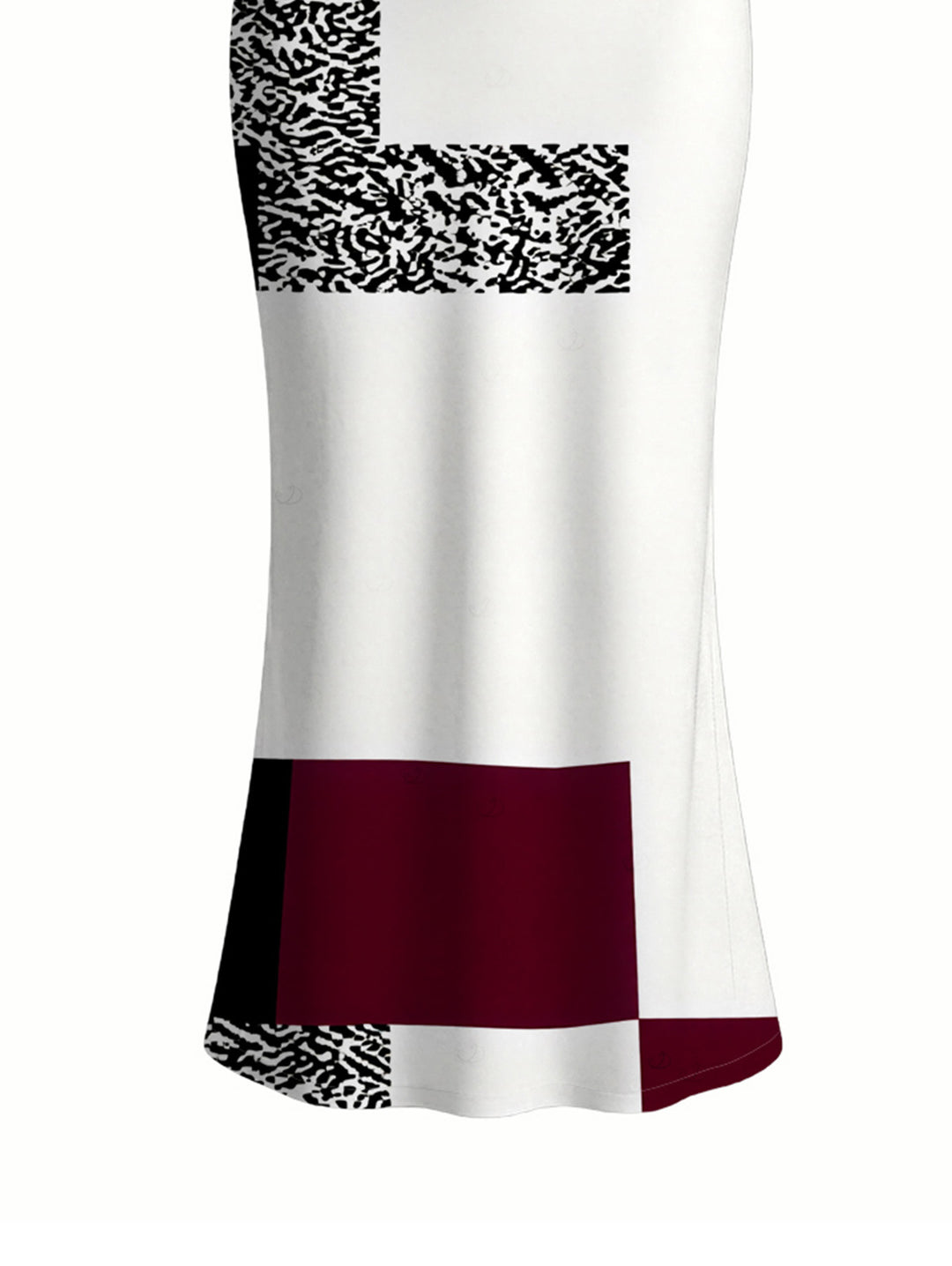Colorblock Leopard Geometric Patchwork Print Spaghetti Strap Maxi Bodycon Vacation Dress