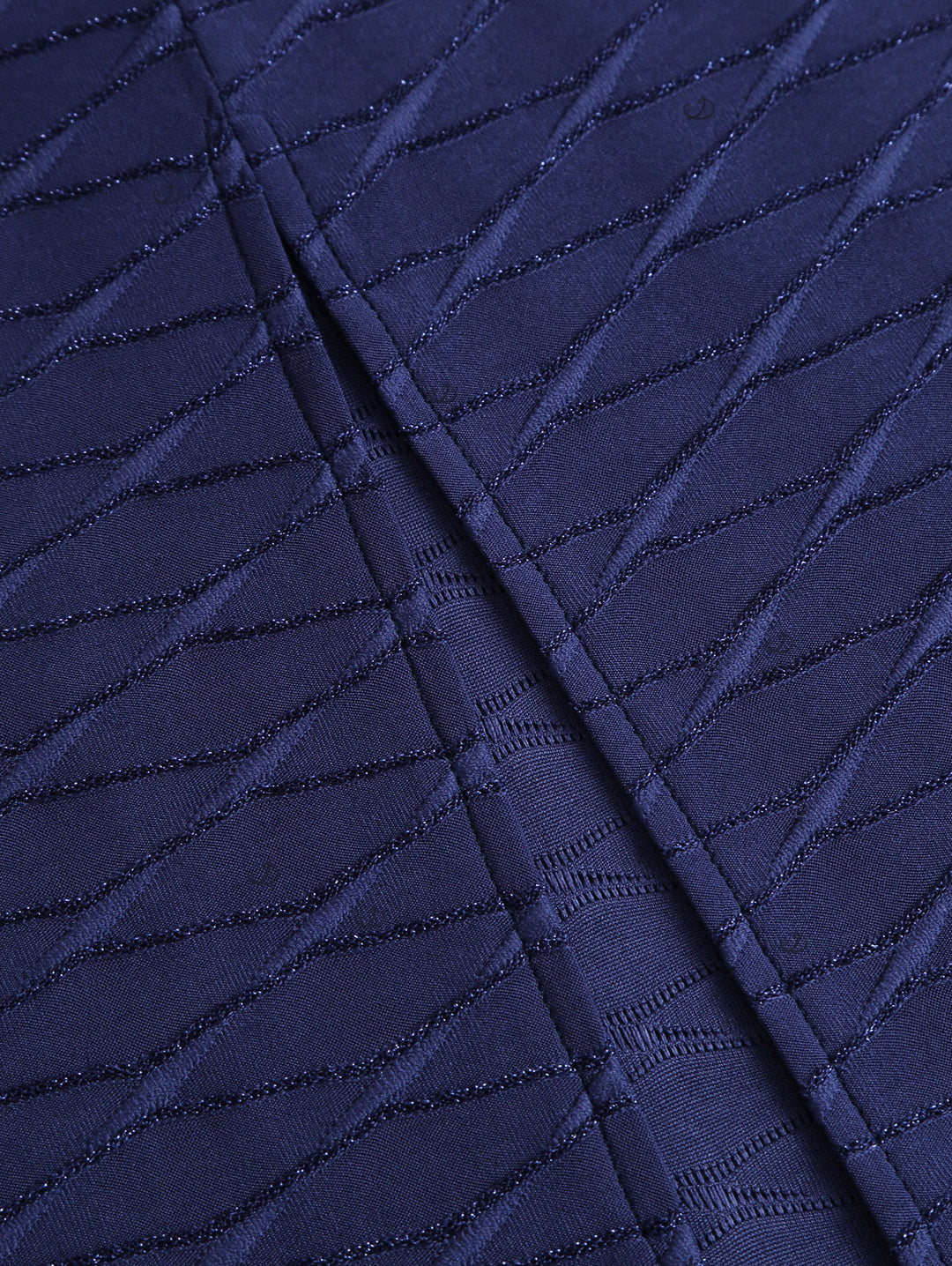 Solid Color Wavy Jacquard Embossed Texture Print Bodycon Maxi Dress