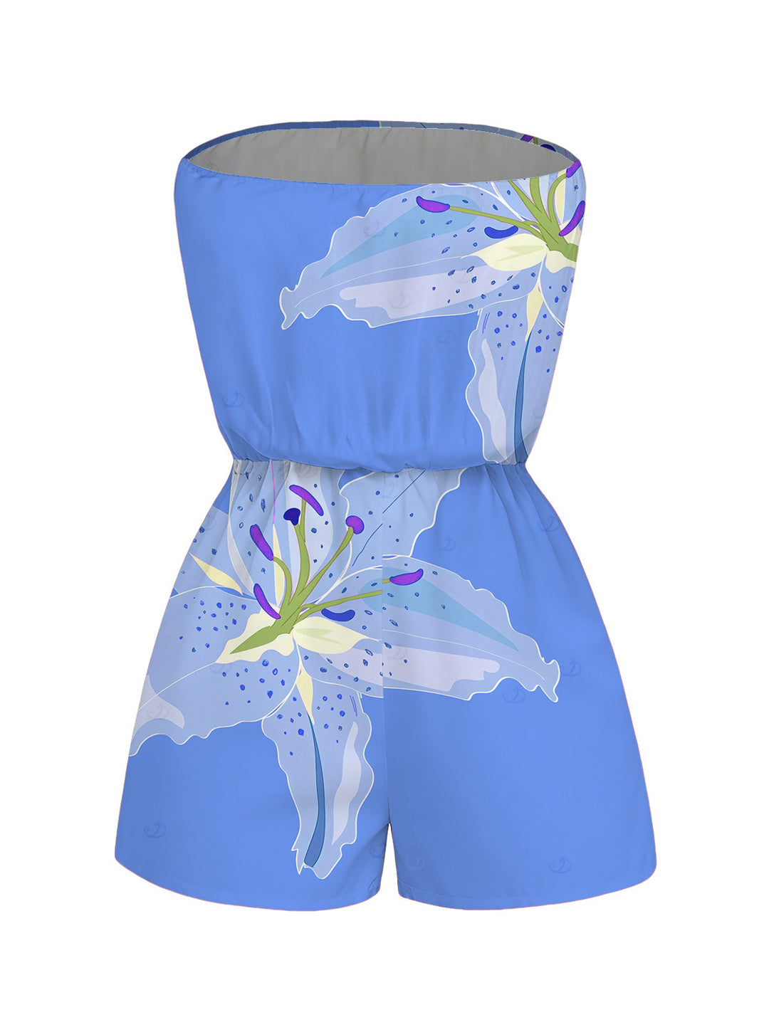 Lily Floral Print Pocket Off the Shoulder Vacation Romper